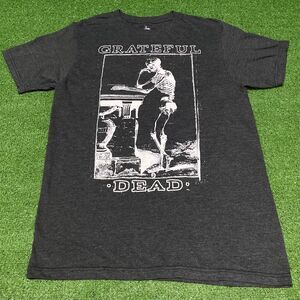 Grateful Dead Charcoal Grey Skeleton Altar Graphic T-shirt Small Band Tee